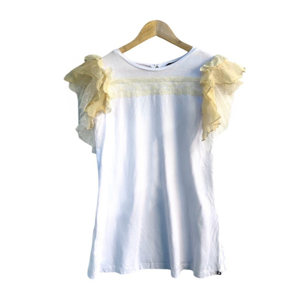 Twinset short-sleeved T-shirt ruffle sleeve SIMONA BARBIERI